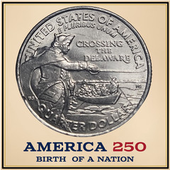 2021 P Crossing the Delaware Quarter – George Washington – RARE – GREAT COIN