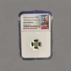 2026 Gold Ascension G50C 1787 Basher Doubloom MS 69 South Beach.