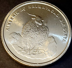 Turkey Türkiye 2002 750,000 Lira – (FAO) Angora Ram – Animal Coin Goat UNC
