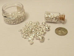 1 OZ TROY OUNCE POURED SHOT .999+ FINE SILVER 31.10 GRAMS GLASS & CORK