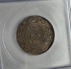 1910 Canada King Edward VII Large Cent ICG MS62 BN 95% Copper Toned