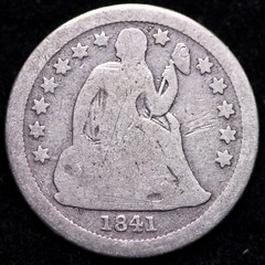 1841-O Seated Liberty Dime VG TOUGH DATE! E722 TNM