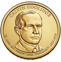 2014 P Calvin Coolidge Presidential Dollar Coin Uncirculated from US Mint Roll